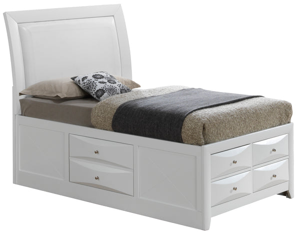 Glory Furniture Marilla G1570I-TSB4 Twin Storage Bed , White
