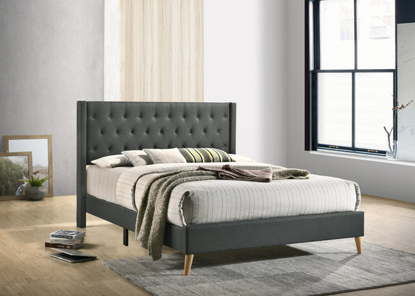 Glory Furniture Bergen G1622-KB-UP King Bed , GRAY