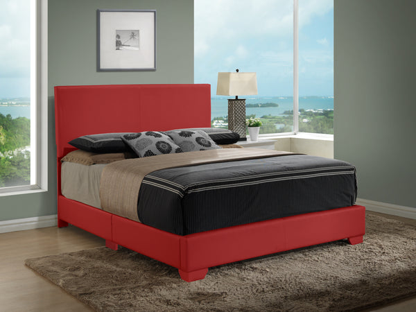 Glory Furniture Aaron G1825-FB-UP Full Bed , DARK RED