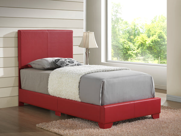Glory Furniture Aaron G1825-TB-UP Twin Bed , DARK RED