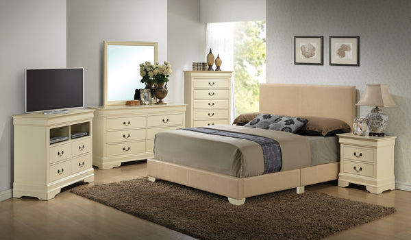 Glory Furniture Aaron G1875-QB-UP Queen Bed , BEIGE
