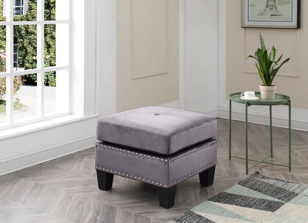 Glory Furniture Nailer G310-O Ottoman , GRAY