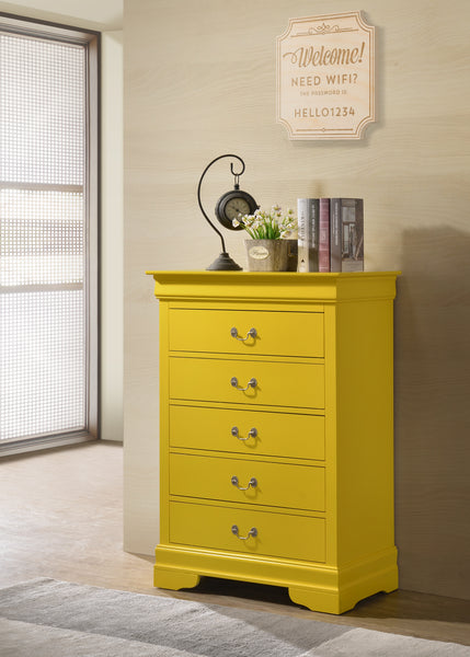 Glory Furniture Louis Phillipe G3102-CH Chest , Yellow