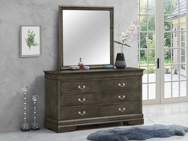 Glory Furniture Louis Phillipe G3105-D Dresser , Gray