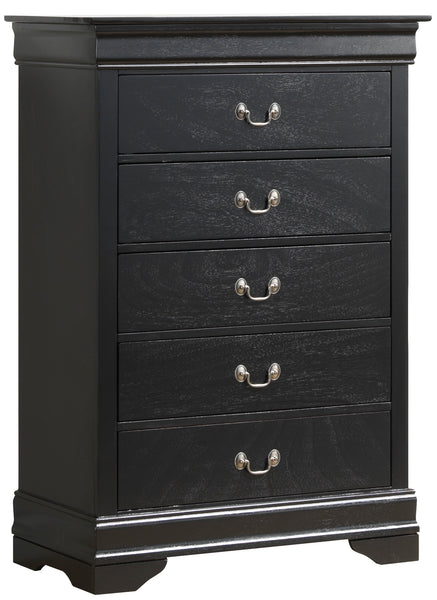 Glory Furniture Louis Phillipe G3150-CH Chest , Black