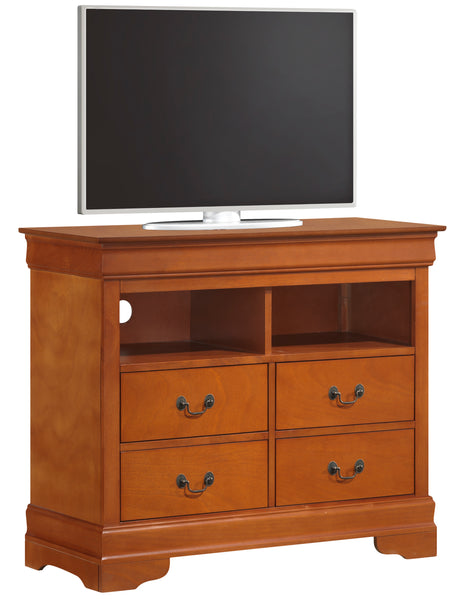Glory Furniture Louis Phillipe G3160-TV Media Chest , Oak