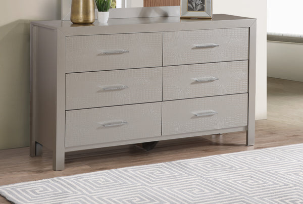 Glory Furniture Glades G4200-D Dresser , Silver Champagne