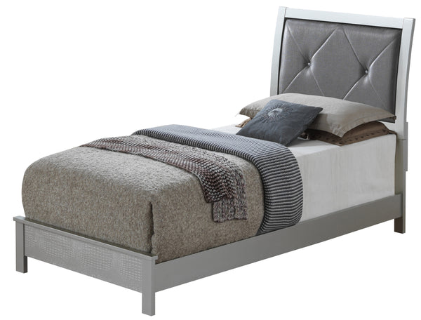Glory Furniture Glades G4200A-TB Twin Bed , Silver Champagne