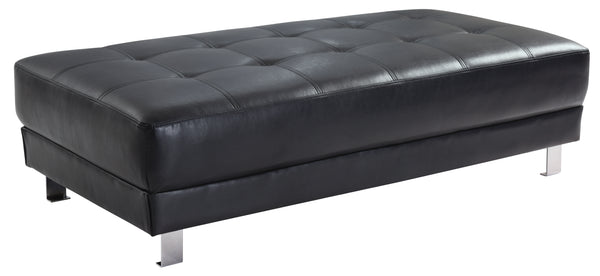 Glory Furniture Riveredge G448-O Milan Ottoman , BLACK