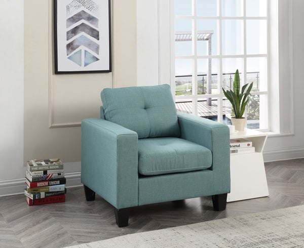 Glory Furniture Newbury G500A-C Newbury Club Chair , TEAL