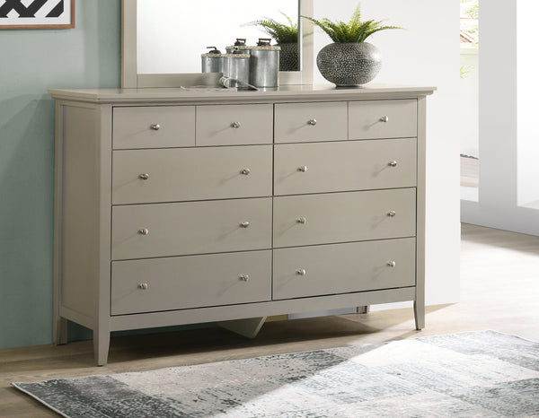 Glory Furniture Hammond G5403-D Dresser , Silver Champagne
