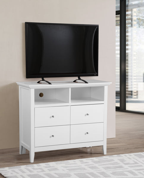 Glory Furniture Hammond G5490-TV Media Chest , White