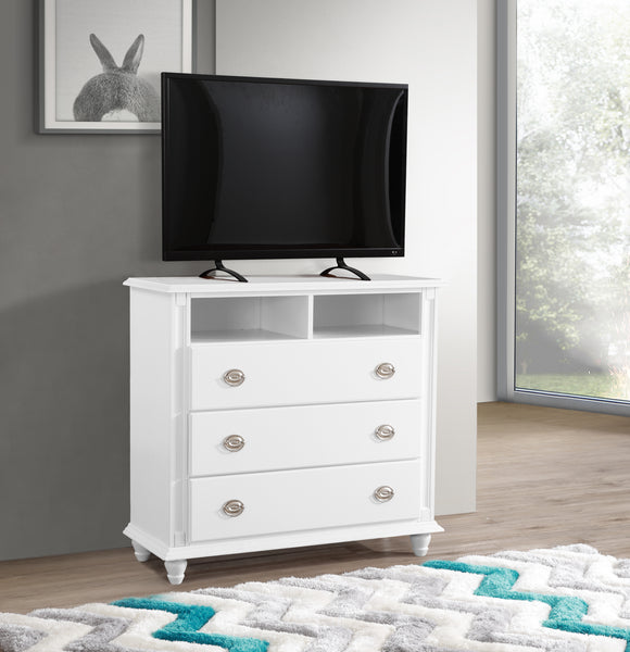 Glory Furniture Summit G5975-TV Media Chest , White