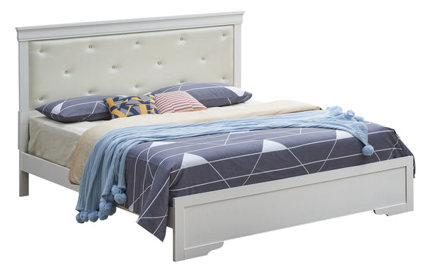 Glory Furniture Lorana G6590B-QB2 Queen Bed , Silver Champagne