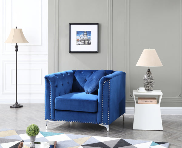Glory Furniture Pompano G781A-C Chair , NAVY BLUE