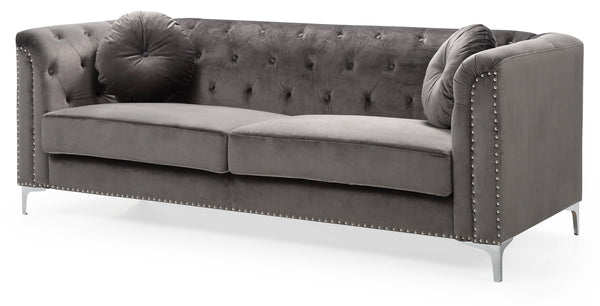 Glory Furniture Pompano G782A-S Sofa ( 2 Boxes ) , DARK GRAY