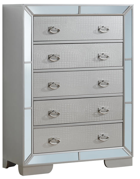 Glory Furniture Hollywood Hills G8105-CH Chest , Silver Champagne