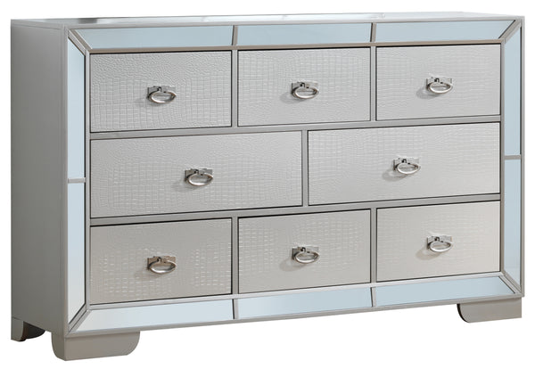 Glory Furniture Hollywood Hills G8105-D Dresser , Silver Champagne