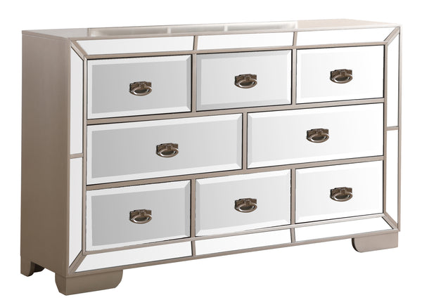 Glory Furniture Hollywood Hills G8190-D Dresser , Silver Champagne