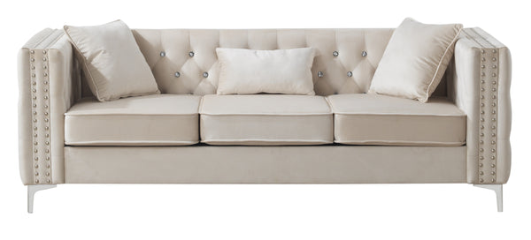 Glory Furniture Paige G827A-S Sofa , IVORY