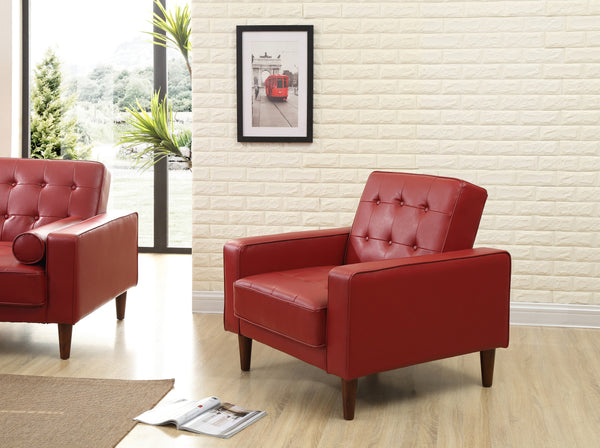 Glory Furniture Andrews G849A-C Chair Bed , RED