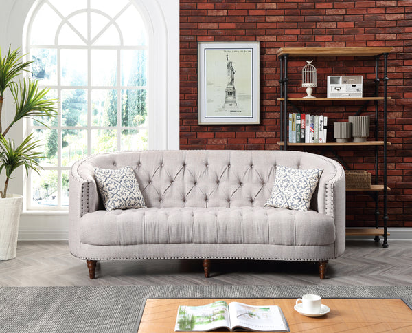 Glory Furniture Charleston G850-S Sofa , LIGHT GRAY