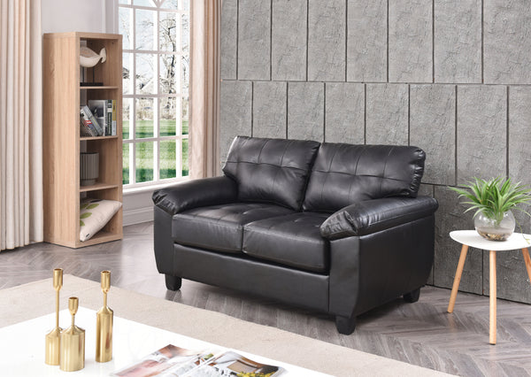 Glory Furniture Gallant G903A-L Loveseat , BLACK