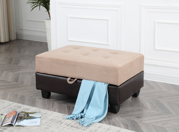 Glory Furniture Gallant G908-O Ottoman , MOCHA