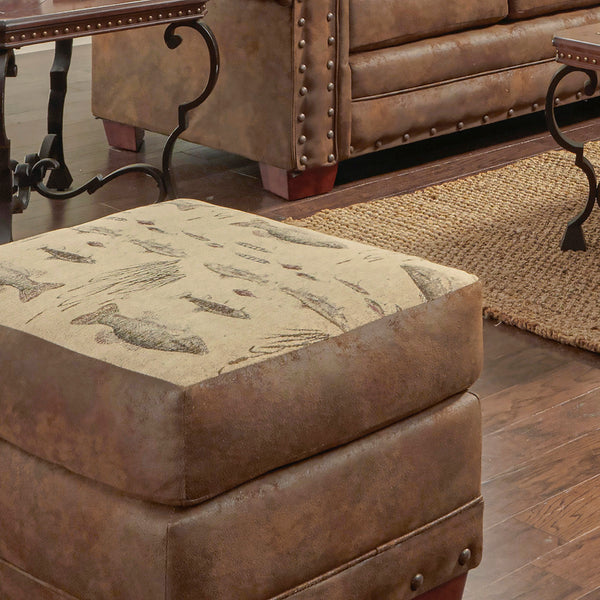 American Furniture Classics Model Angler's Cove ottoman, Brown