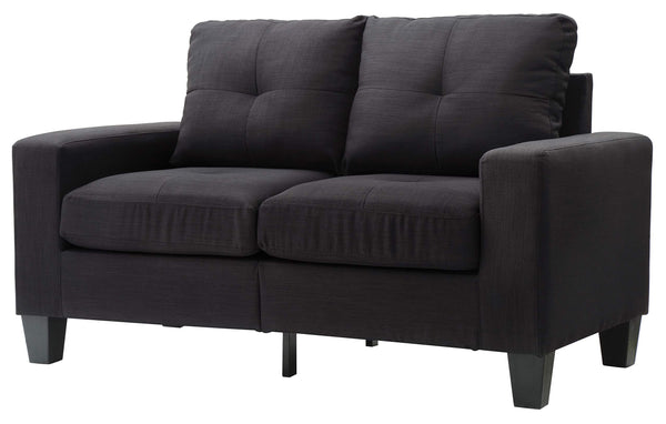 Glory Furniture Newbury Modular Loveseat, Black