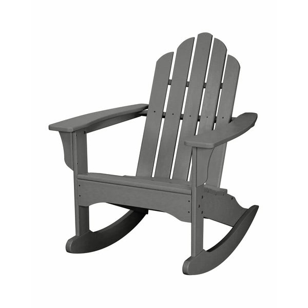 Hanover Grey All-Weather Adirondack Rocking Chair