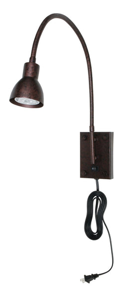 Cal Lighting CALBO-119-RU Transitional One Wall Lamp Lighting Accessories, 24x15.4x24, Brown