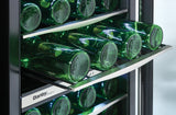 Danby Designer DWC040A3BSSDD 38 Bottle Dual Temperature Compact LED Light Refrigerator Wine Cooler, Stainless Steel