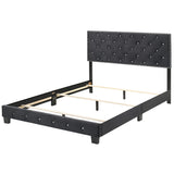 Glory Furniture Suffolk G1407-QB-UP Queen Bed, Black