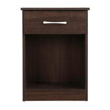 Glory Furniture Lindsey 1 Drawer RTA Nightstand in Wenge