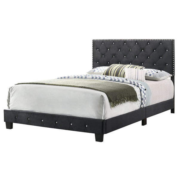 Glory Furniture Suffolk G1407-QB-UP Queen Bed, Black