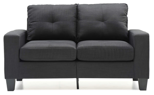 Glory Furniture Newbury Modular Loveseat, Black