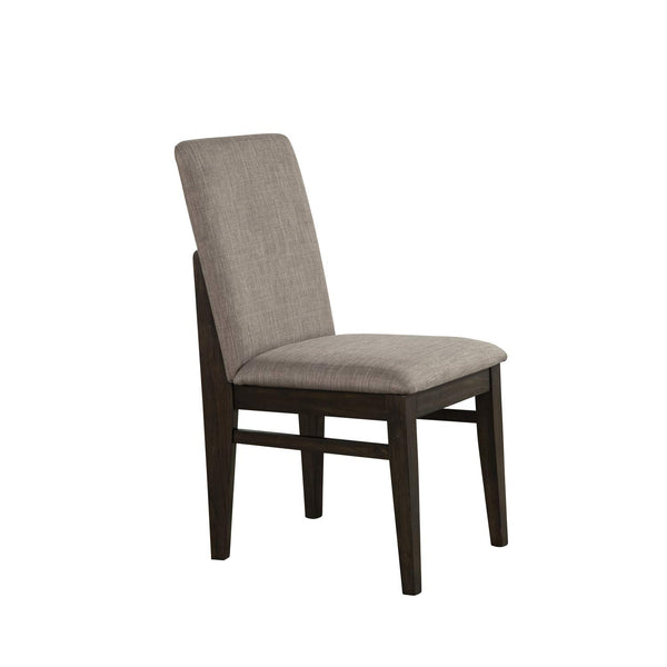 Alpine Furniture Olejo Set of 2 Wood Dining Side Chairs in Chocolate Brown