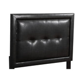 Glory Furniture Panello Faux Leather Upholstered Twin Bed in Black
