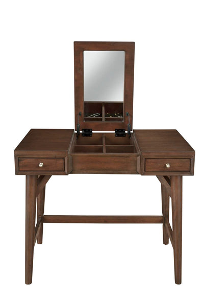Alpine Furniture Flynn Bedroom Vanity in Walnut