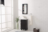 Legion Furniture 18-inch Espresso Sink Vanity
