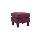 Glory Furniture Ottoman Twill Tufted Ottoman Orange
