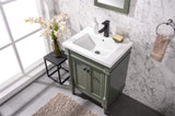 Legion Furniture 24-inch Pewter Green Sink Vanity