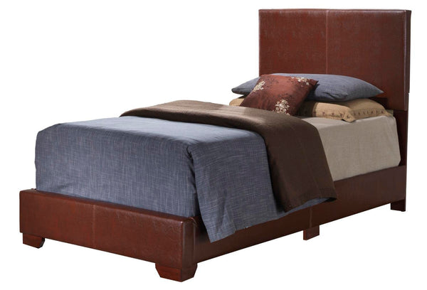 Glory Furniture Sleigh Bed, Twin, Brown, 3 boxes