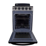 Danby Designer 20-in. Electric Range with Coil Elements and 2.3-Cu. Ft. Oven Capacity in Stainless Steel/Black