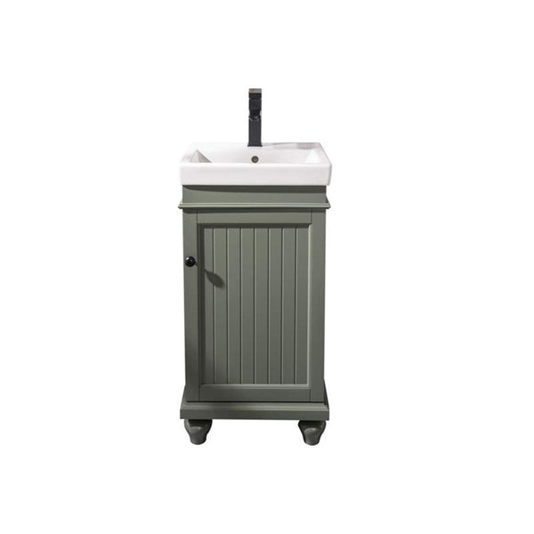 Legion Furniture 18-inch Pewter Green Sink Vanity