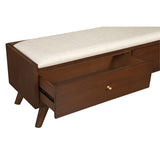 Alpine Furniture Flynn Bench in Walnut