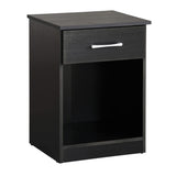 Glory Furniture Lindsey 1 Drawer RTA Nightstand in Black
