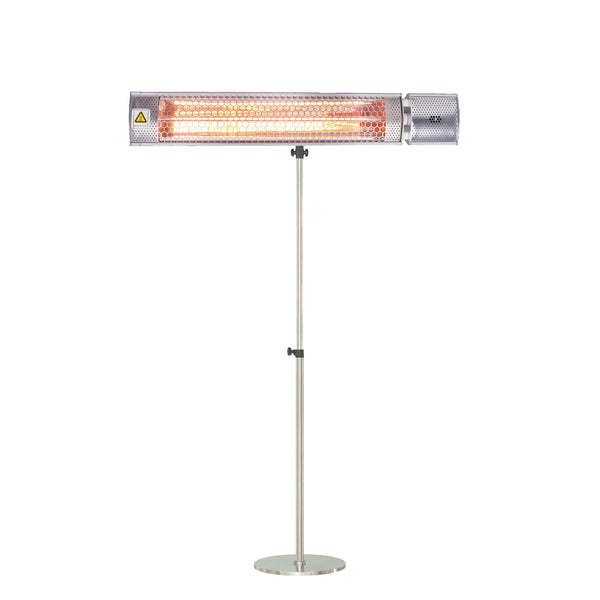 Hanover 1500W 16.5'' Portable Electric Infrared Halogen Heat Lamp with Mounting Bracket and Stand | Powerful Heating for Outdoor Areas up to 52 Sq. Ft. | Ideal for Porch, Garage, Workshop, Patio