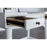 Alpine Furniture Flynn Wood Bedroom Vanity in White